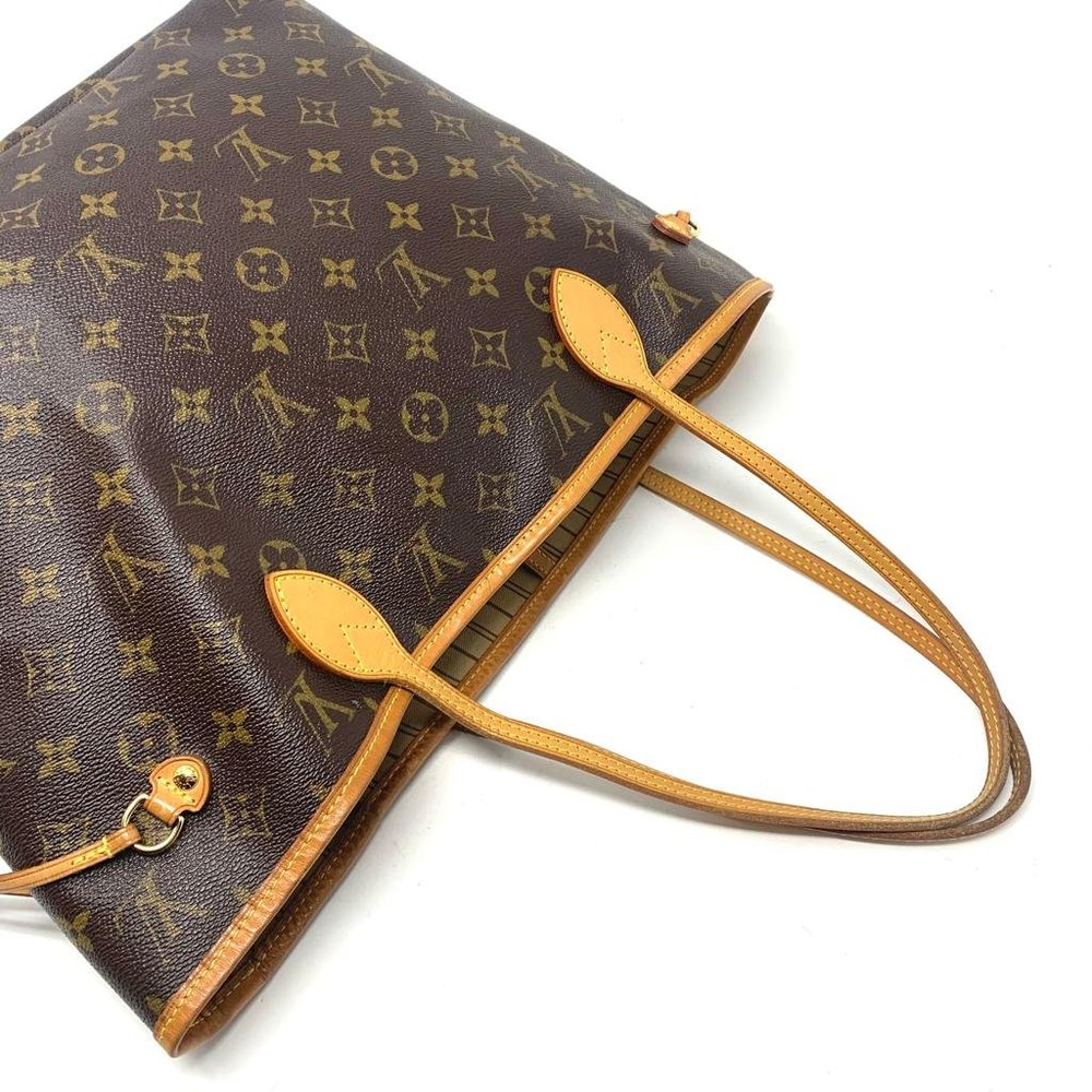 AUTH LOUIS VUITTON MONOGRAM NEVERFULL MM TOTE BAG - Picture 5 of 16